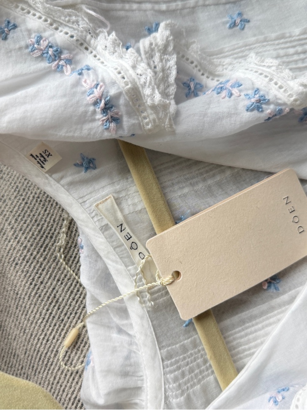 NEW Doen HETTIE HENRI TOP IN SALT XS - Picture 6 of 12